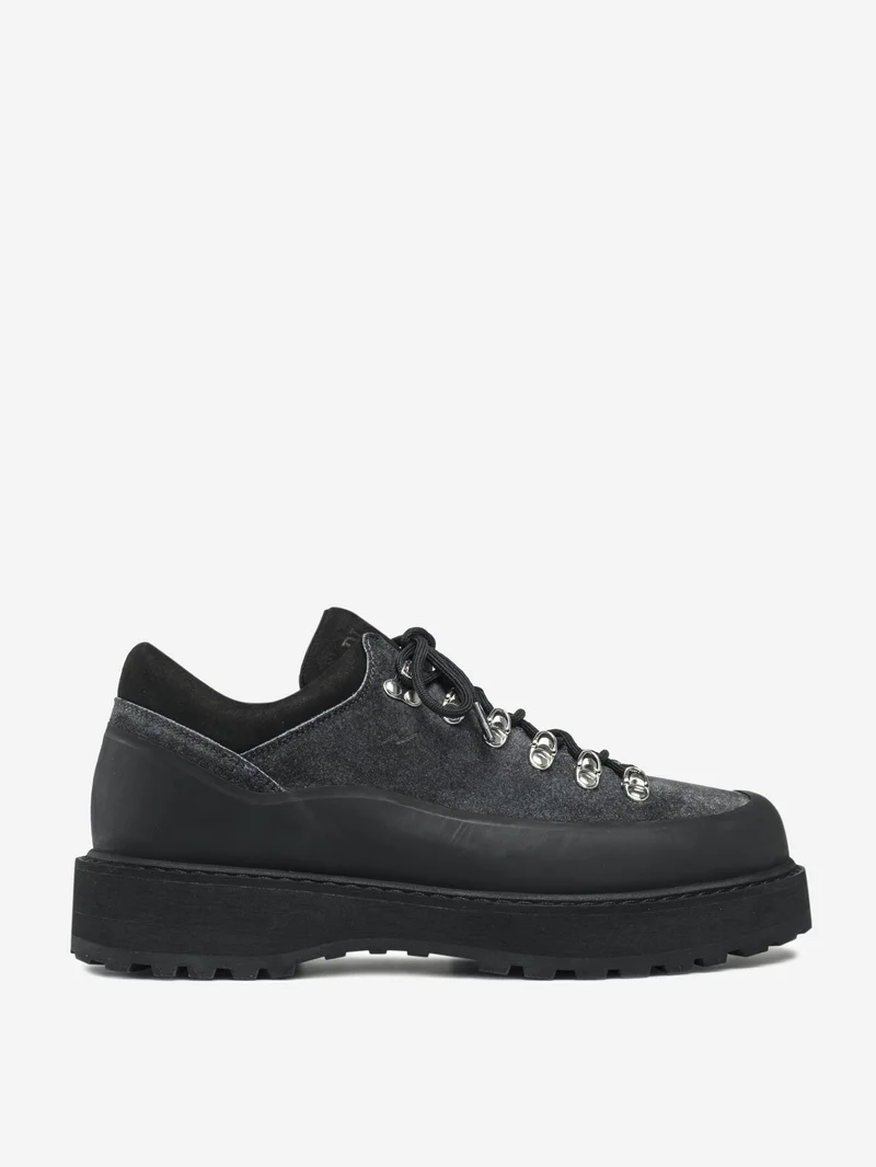 Image of Diemme Cornaro Due Gomma - Faded Black Suede