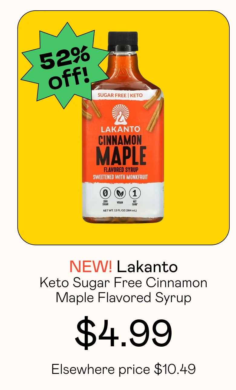Keto Sugar Fee Cinnamon Maple Flavored Syrup