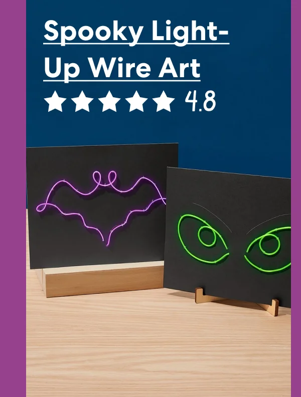 Spooky LightUp Wire Art Spooky LightUp Wire Art