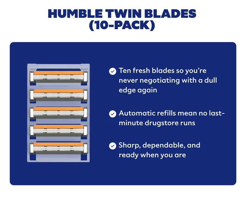 HUMBLE TWIN BLADES (10-PACK) | GET YOUR HUMBLE TWIN SET