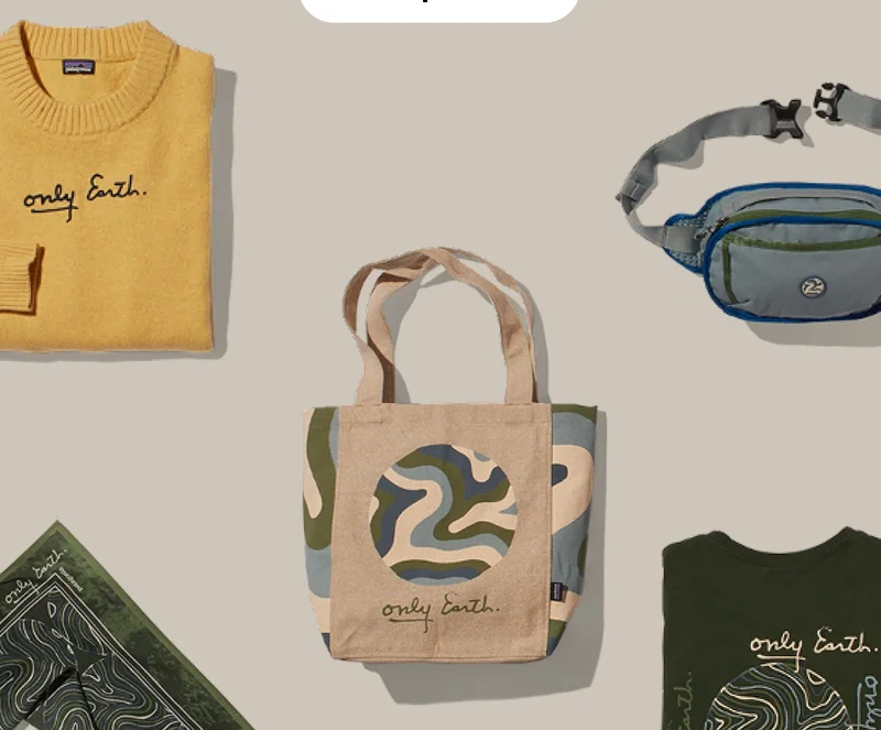 Women's Recycled Wool-Blend Crewneck Sweater, Fieldsmith Hip Pack, Recycled Market Tote, Bandana, Women's CTA Easy-Cut Organic T-Shirt.