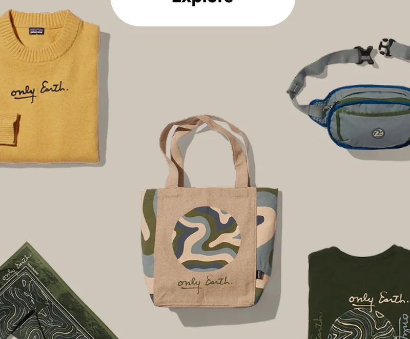Women's Recycled Wool-Blend Crewneck Sweater, Fieldsmith Hip Pack, Recycled Market Tote, Bandana, Women's CTA Easy-Cut Organic T-Shirt.