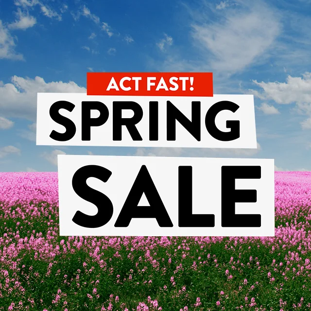 Act fast! Spring Sale