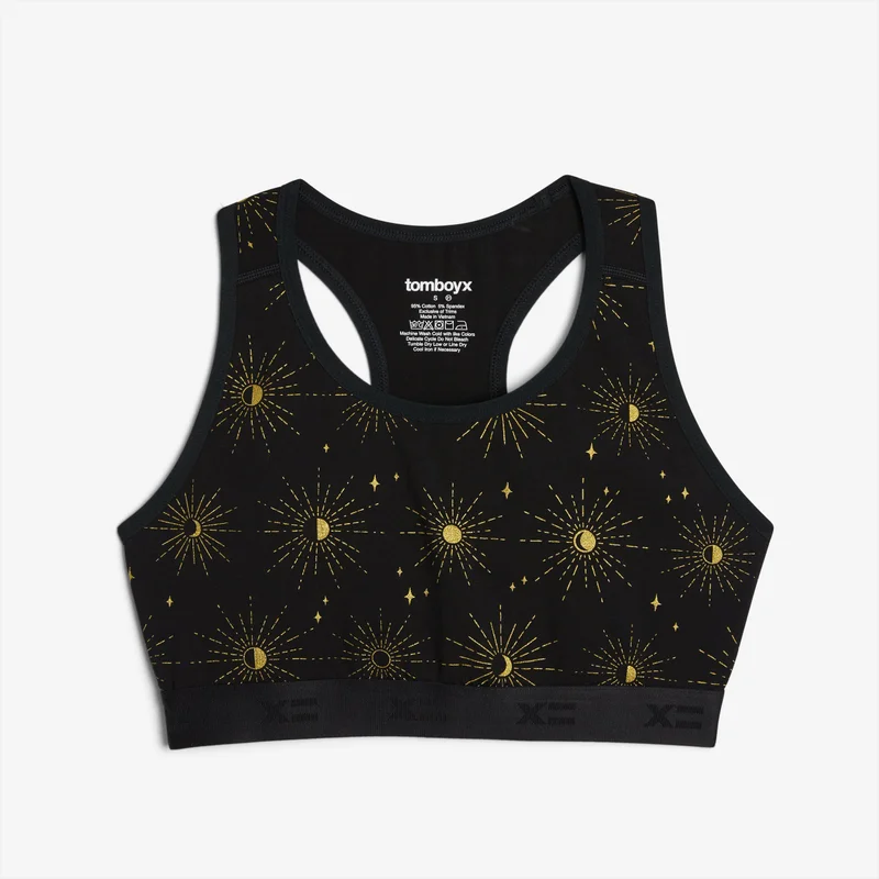 Image of Racerback Soft Bra - Golden Nights