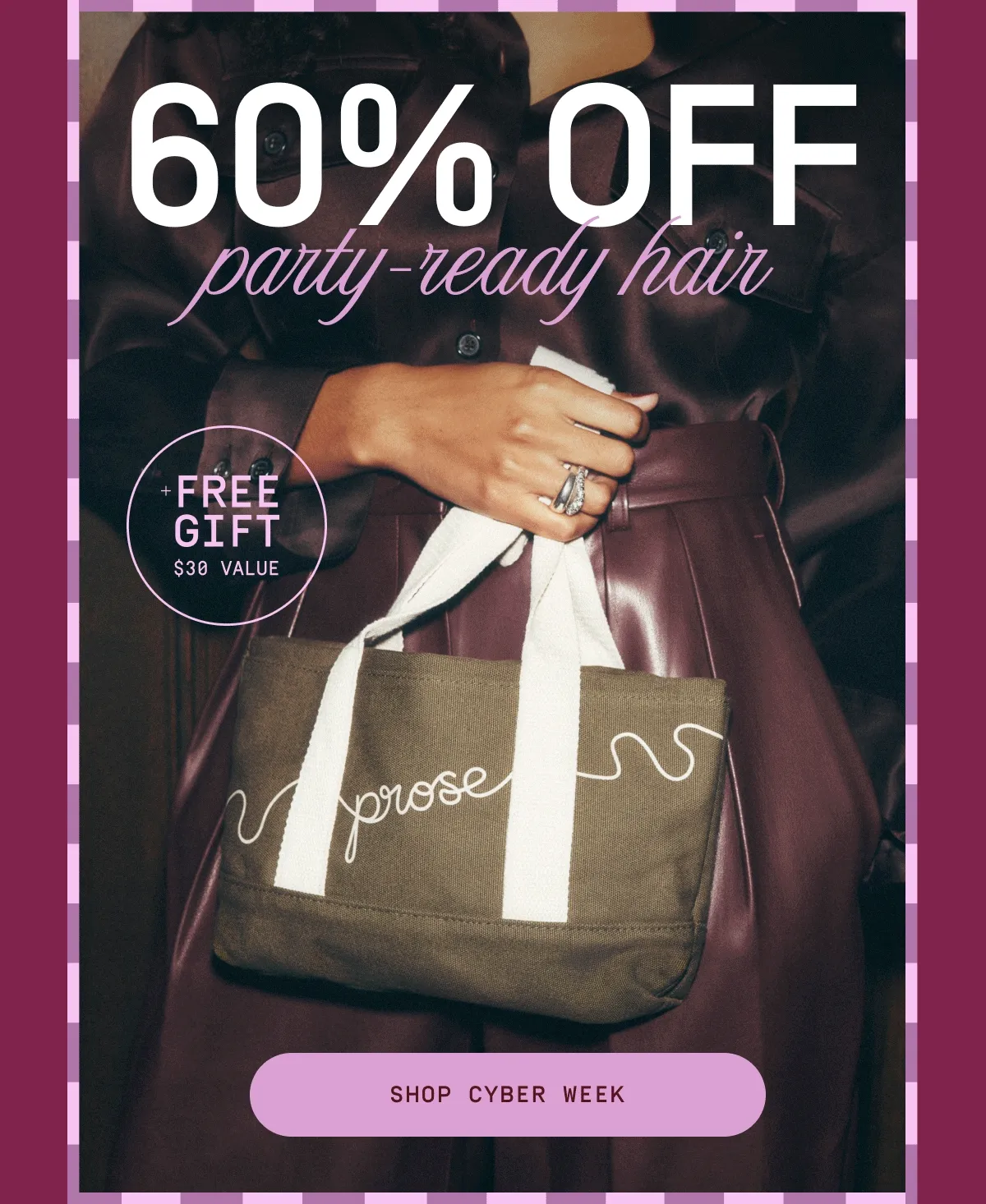 60% off party-ready hair