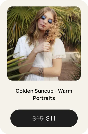 Golden Suncup - Warm Portraits $11