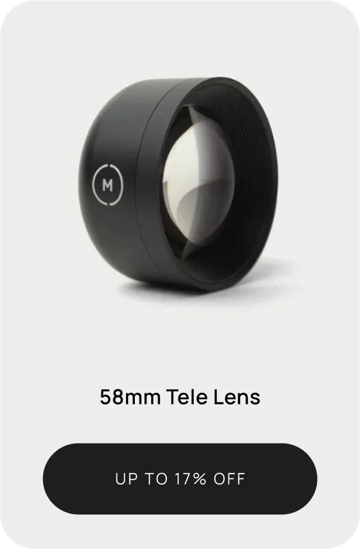 58mm Tele lens up to 17% off