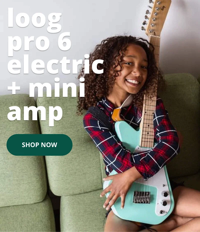 loog pro 6 electric + mini amp - shop now