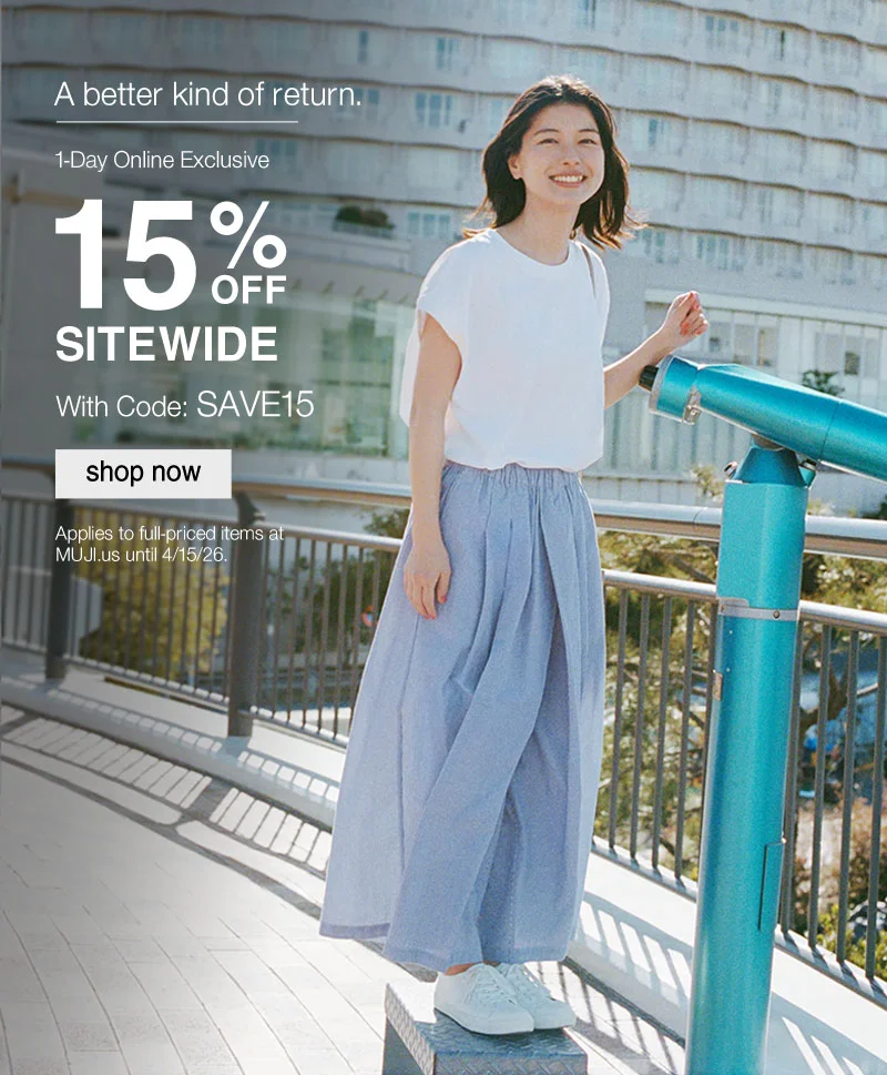 15% OFF Sitewide with Code discount code