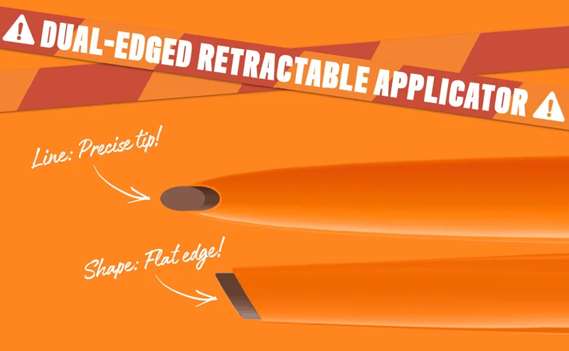DUAL-EDGE RETRACTABLE APPLICATOR