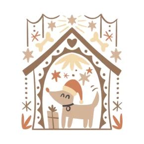 Cute dog Christmas T-Shirt