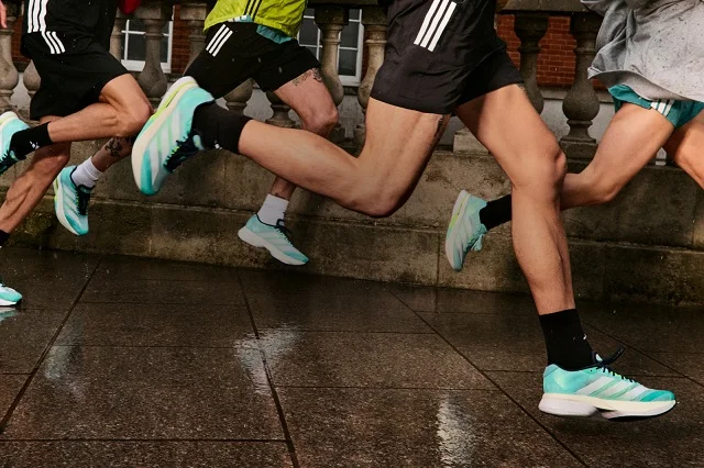 Runners wearing Adizero Boston 13
