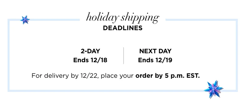 Holiday Shipping Deadlines