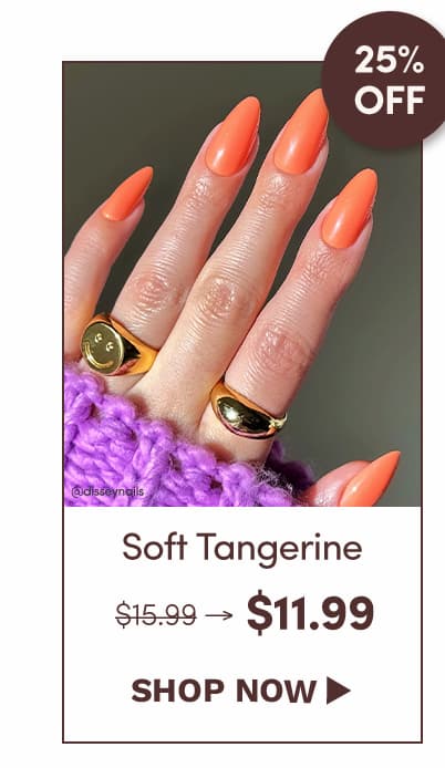 Shop 25% off Soft Tangerine