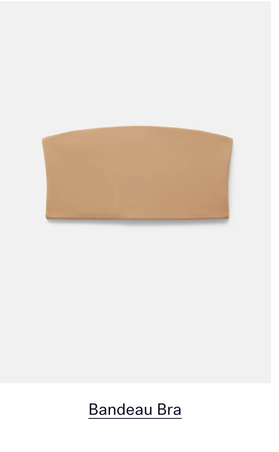 Suede Bandeau Bra