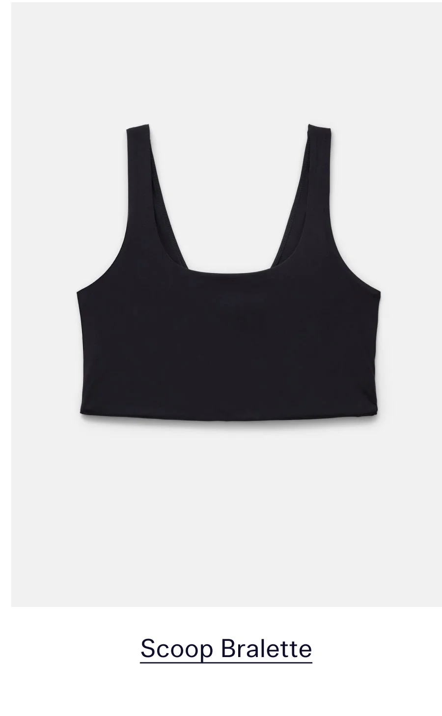 Black Scoop Bralette