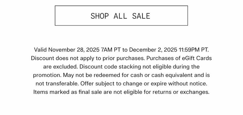 Girlfriend Collective Black Friday Sale