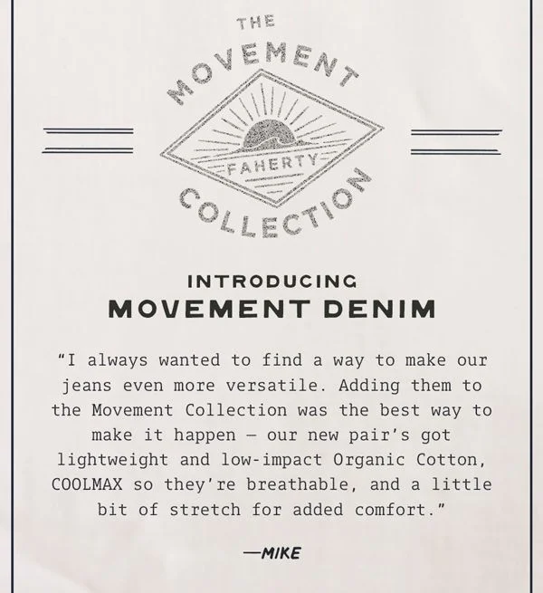 Introducing Movement Denim
