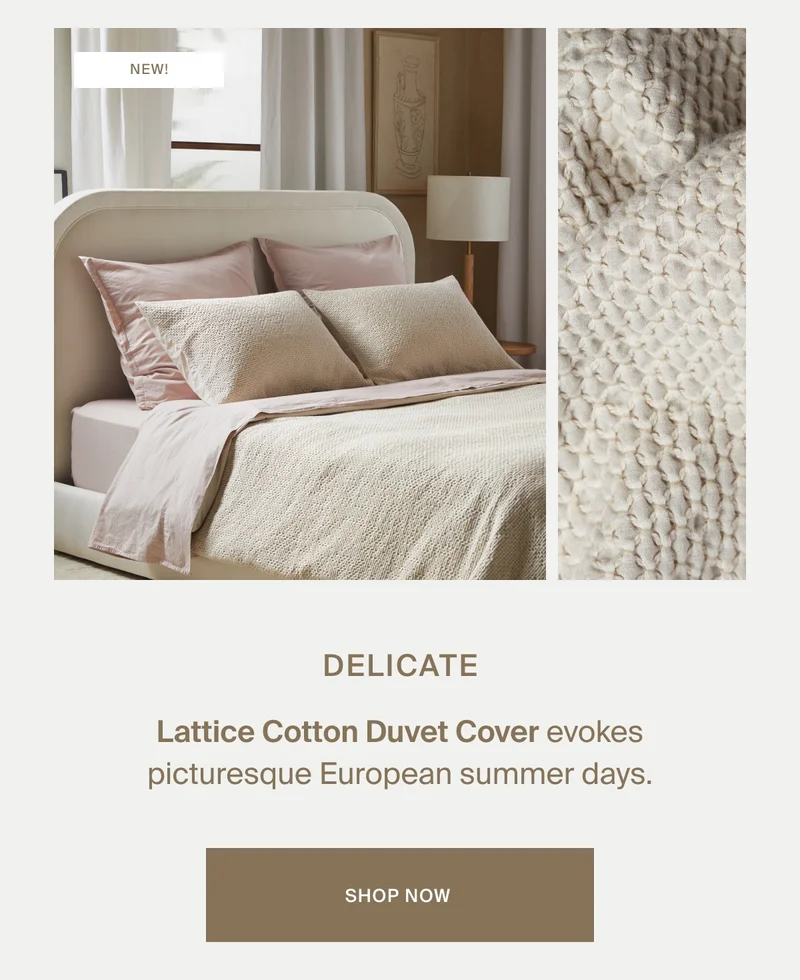 Shop Now | Lattice Duvet Cover