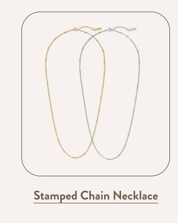 Stamped Chain Necklace