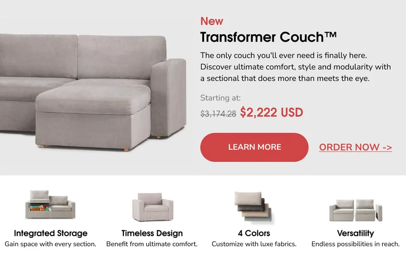 Transformer Couch