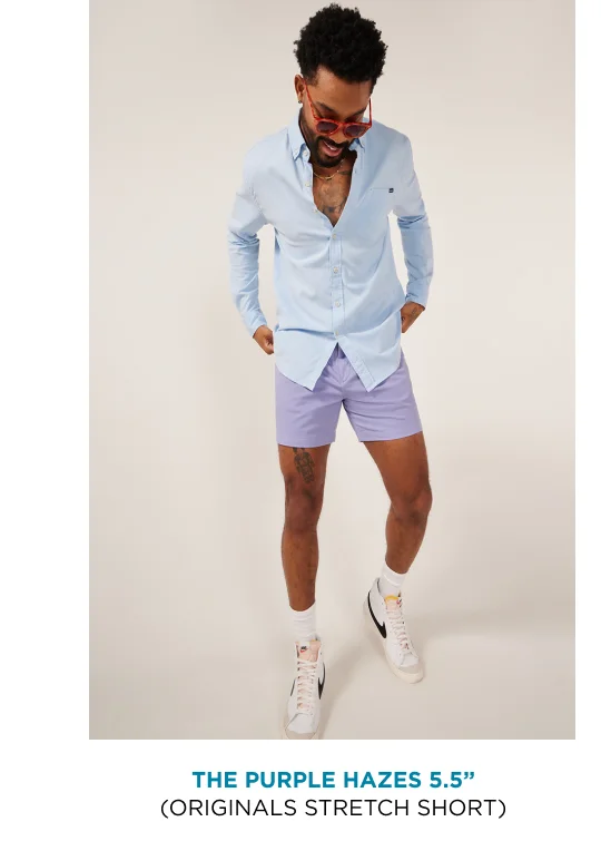 Originals Stretch Short: The Purple Hazes 5.5"
