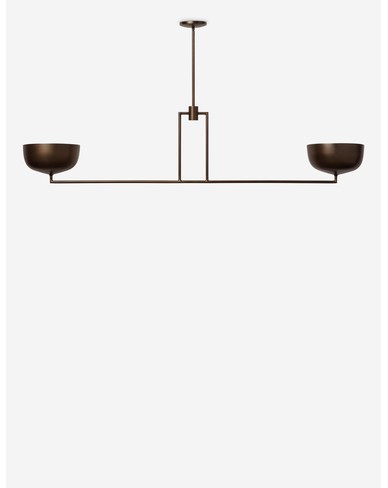 Talley Linear Chandelier - Burnished Brass / 57"W