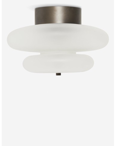 Miru Flush Mount Light by DISC Interiors - Bronze / 24"W