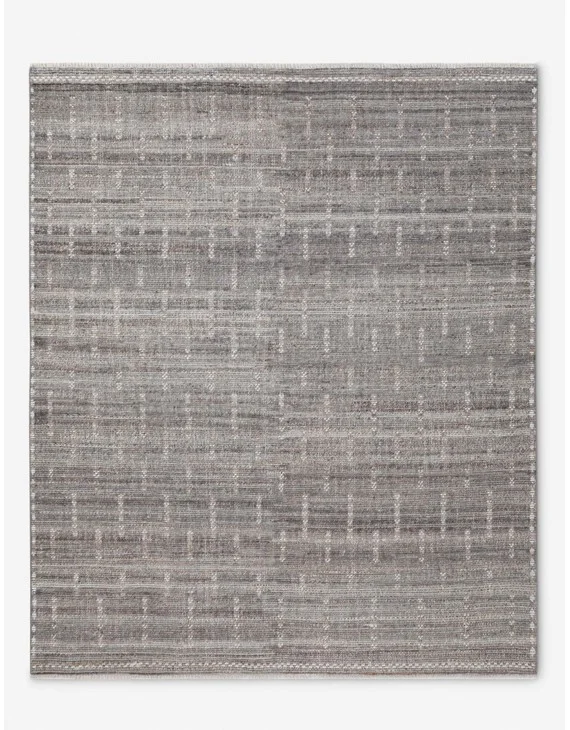 Calen Hand-Knotted Wool Rug-Charcoal / 2' x 3'