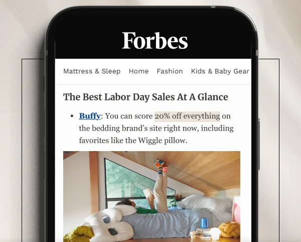 Forbes broke the news on Buffy's early Labor Day event