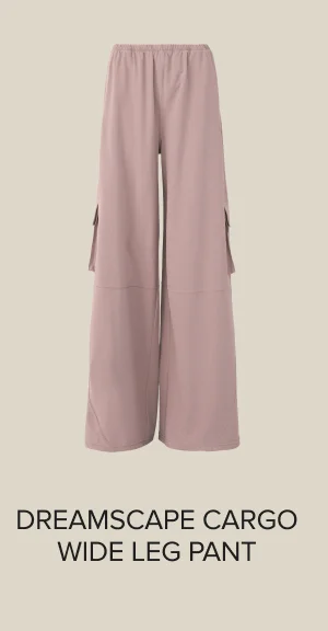 DREAMSCAPE CARGO WIDE LEG PANT