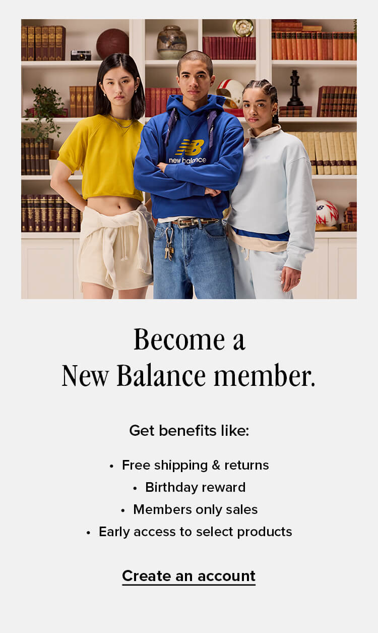 Become a New Balance member | Create an account