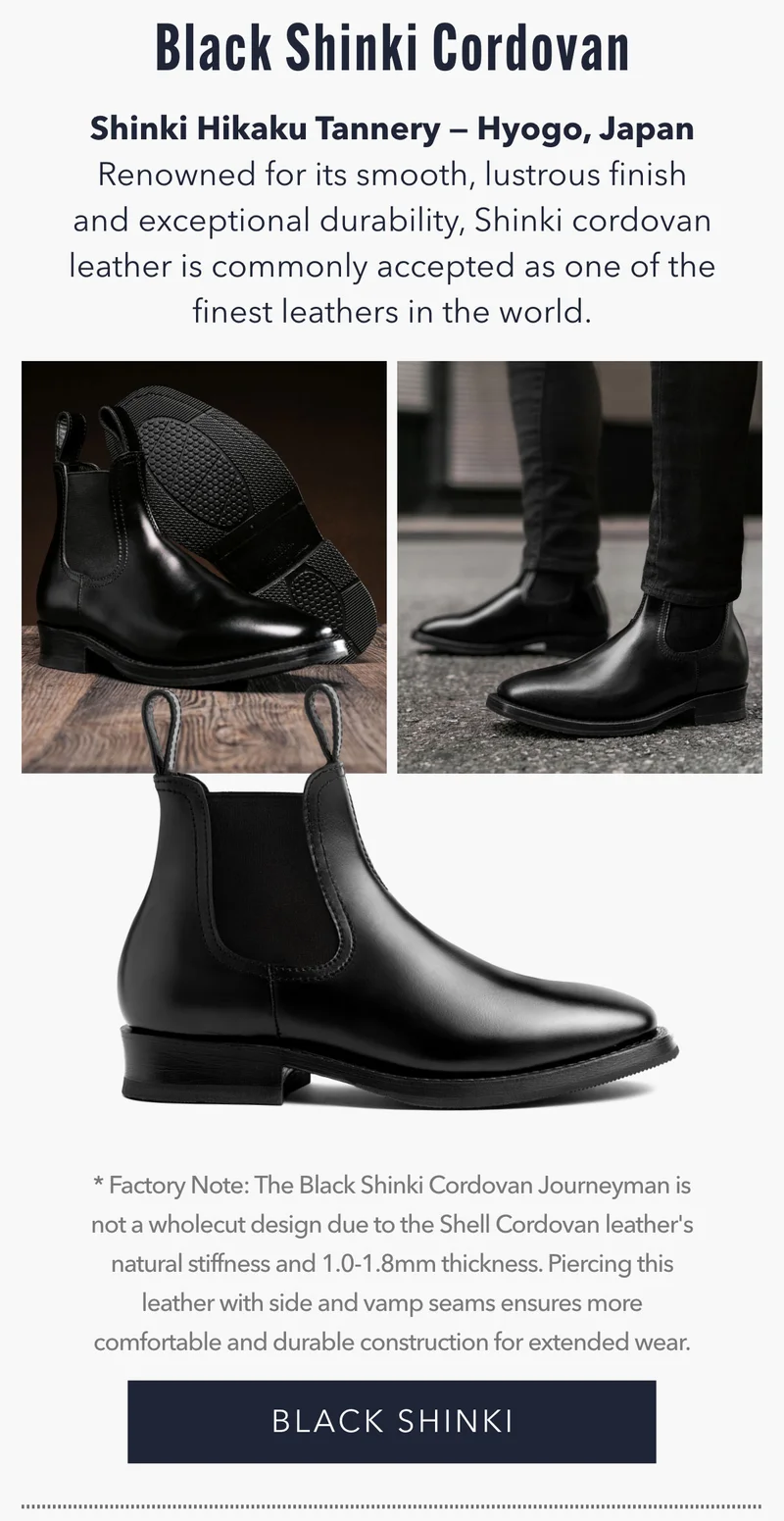 Black Shinki Cordovan