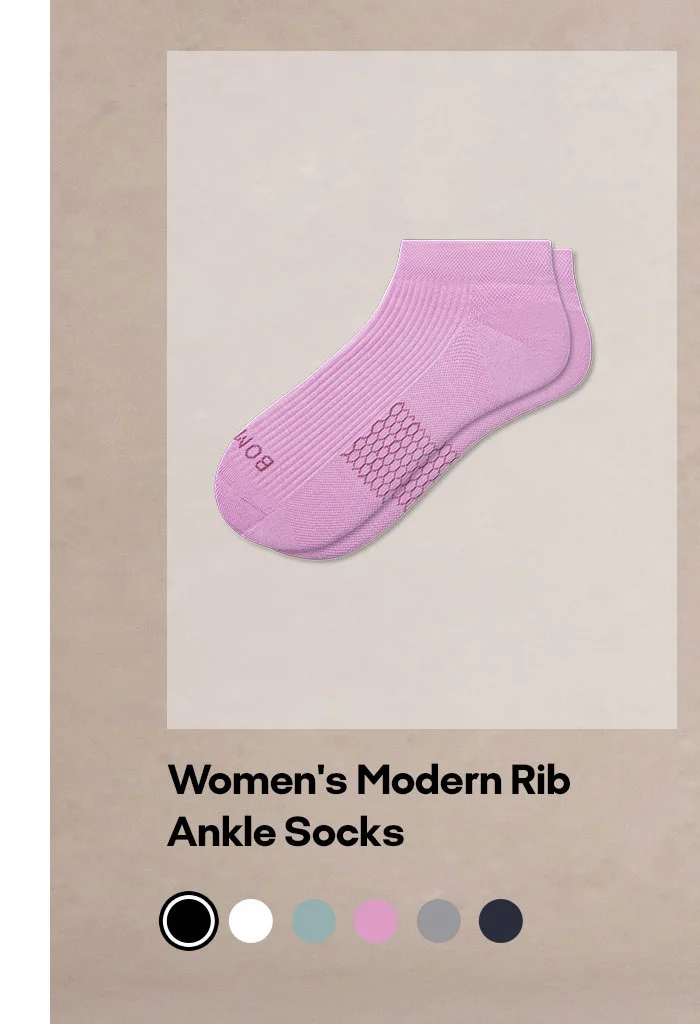 Women's Modern Rib Ankle Socks