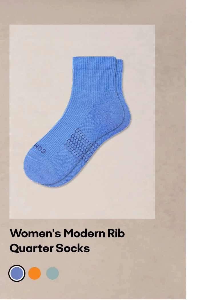 Women's Modern Rib Quarter Socks