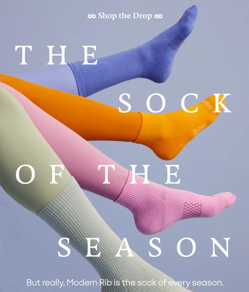 Shop the Drop. THE SOCK OF THE SEASON. But really, Modern Rib is the sock of every season.