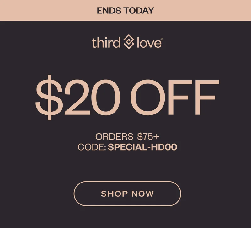 ThirdLove - Limited time only! $40 OFF ORDERS&nbsp; $150+ CODE LIMITED-VK1H SHOP NOW