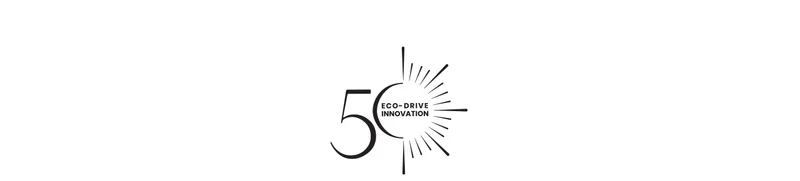 Citizen 50th anniversary Eco-drive Innovation logo