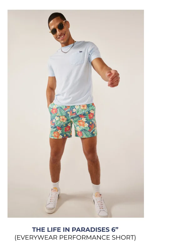 Everywear Performance Short: The Life In Paradises 6"