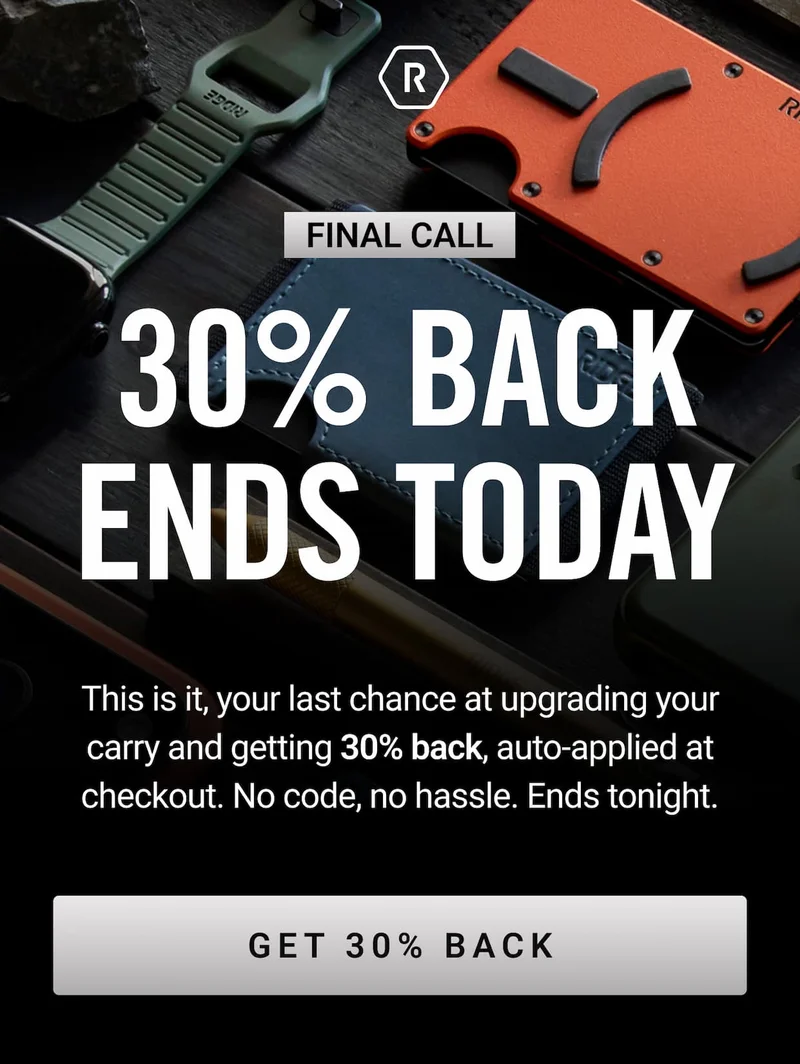 30% Back Ends Today