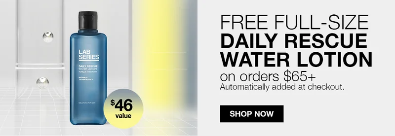 $46 value | FREE FULL-SIZE DAILY RESCUE WATER LOTION |   on orders $65+ | Automatically added at checkout. | SHOP NOW