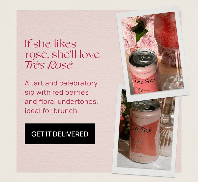If she likes rosé, she’ll love Très Rosé | A tart and celebratory sip with red berries and floral undertones, ideal for brunch. | Get It Delivered