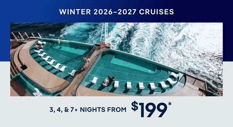 Winter 2026-2027 Cruises – 3, 4, & 7+ Nights – Click to View Cruises & Book Now