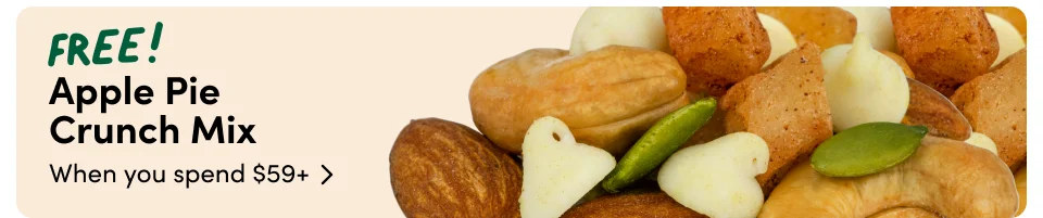 FREE! Apple Pie  Crunch Mix when you spend $59+