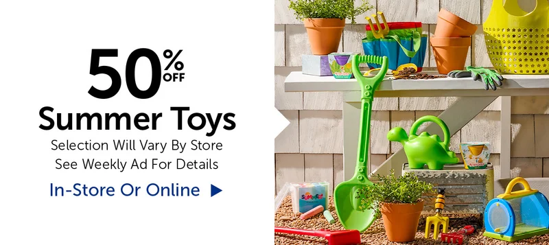 50% Off Summer Toys - Select Categories