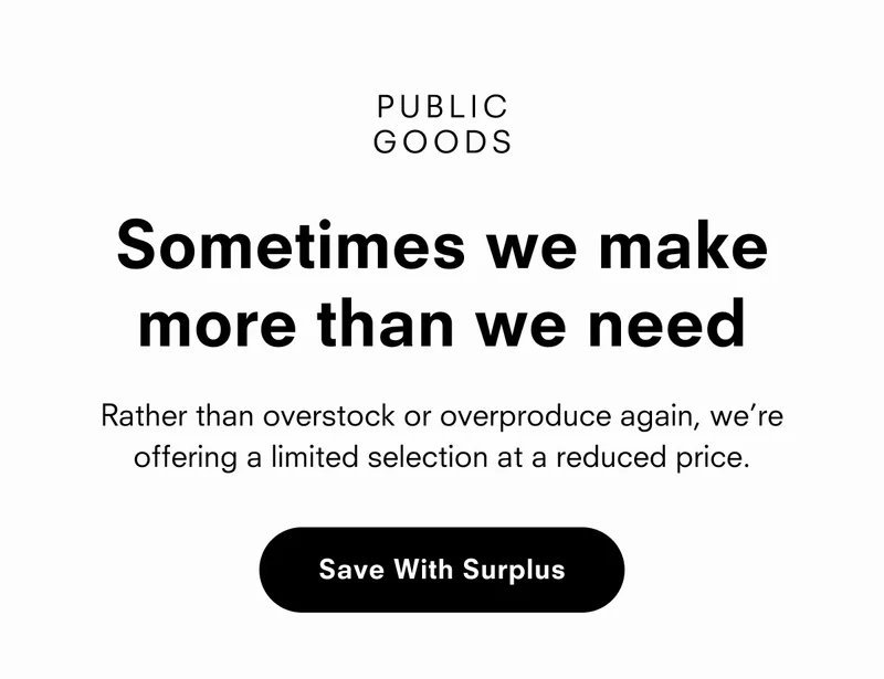 Save with surplus
