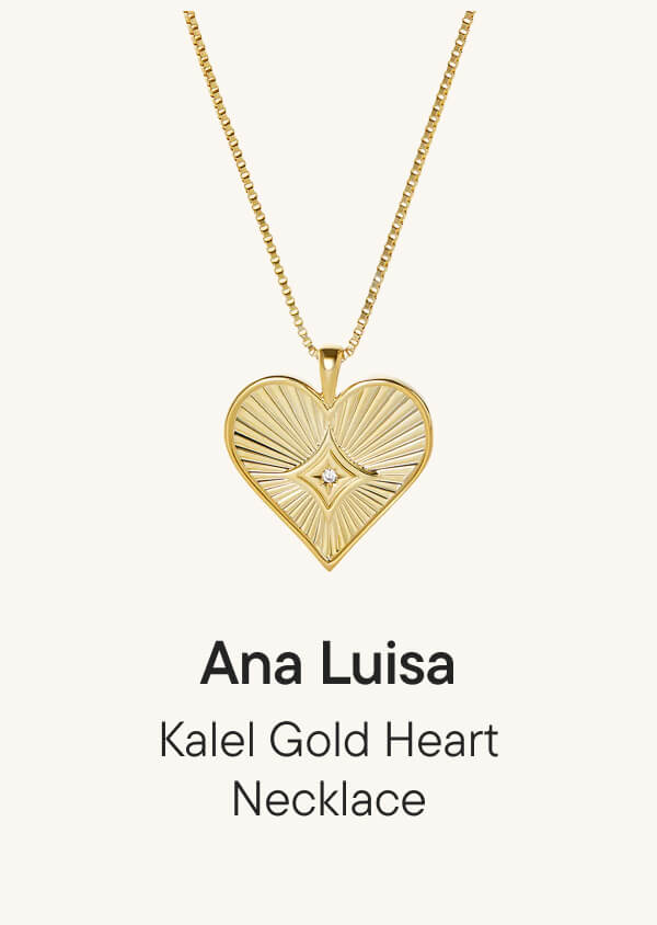 Kalel Gold Heart Necklace