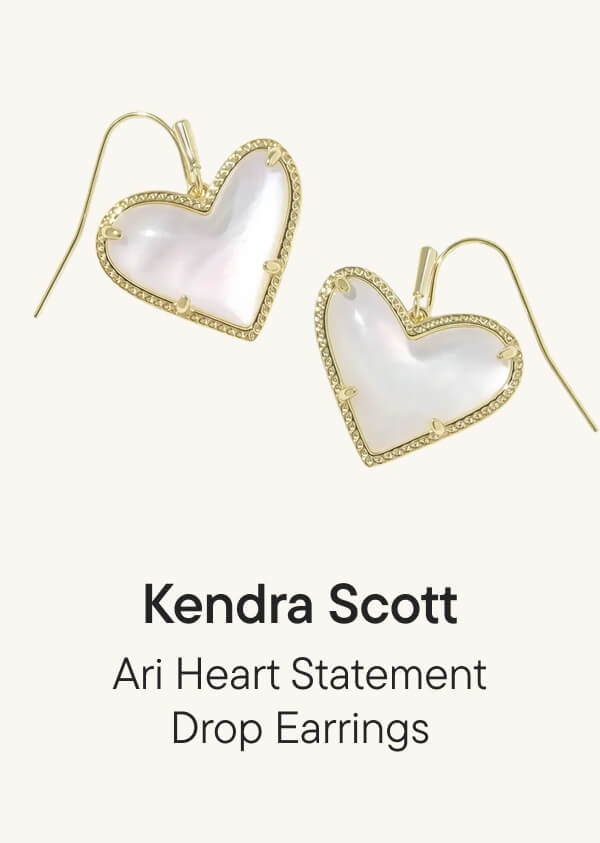 Ari Heart Statement Drop Earrings