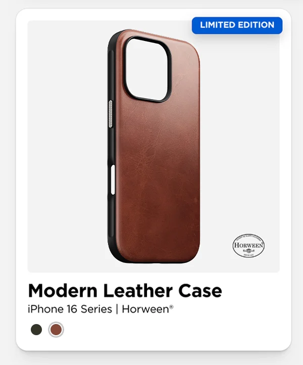 Modern Leather Case. iPhone 16 Series. Horween Leather. Limited Edition.