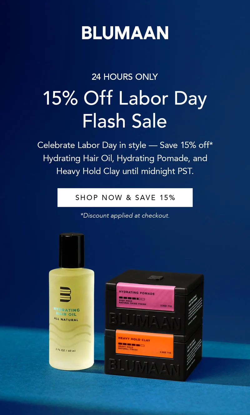 Labor Day 15% Off